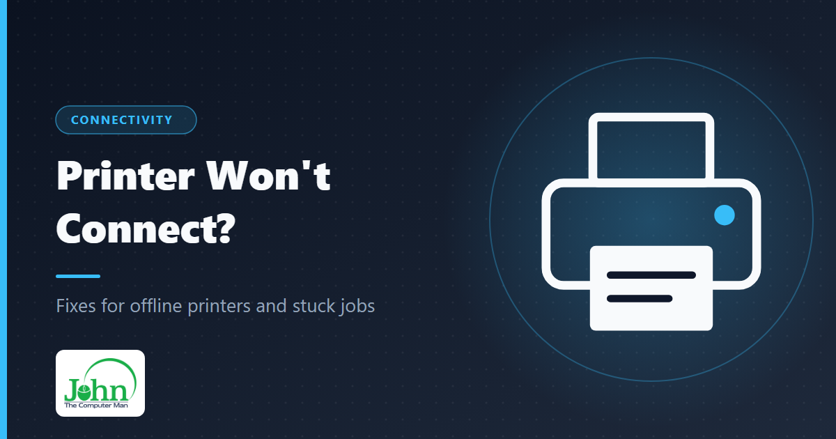 Illustration of a printer with a page coming out