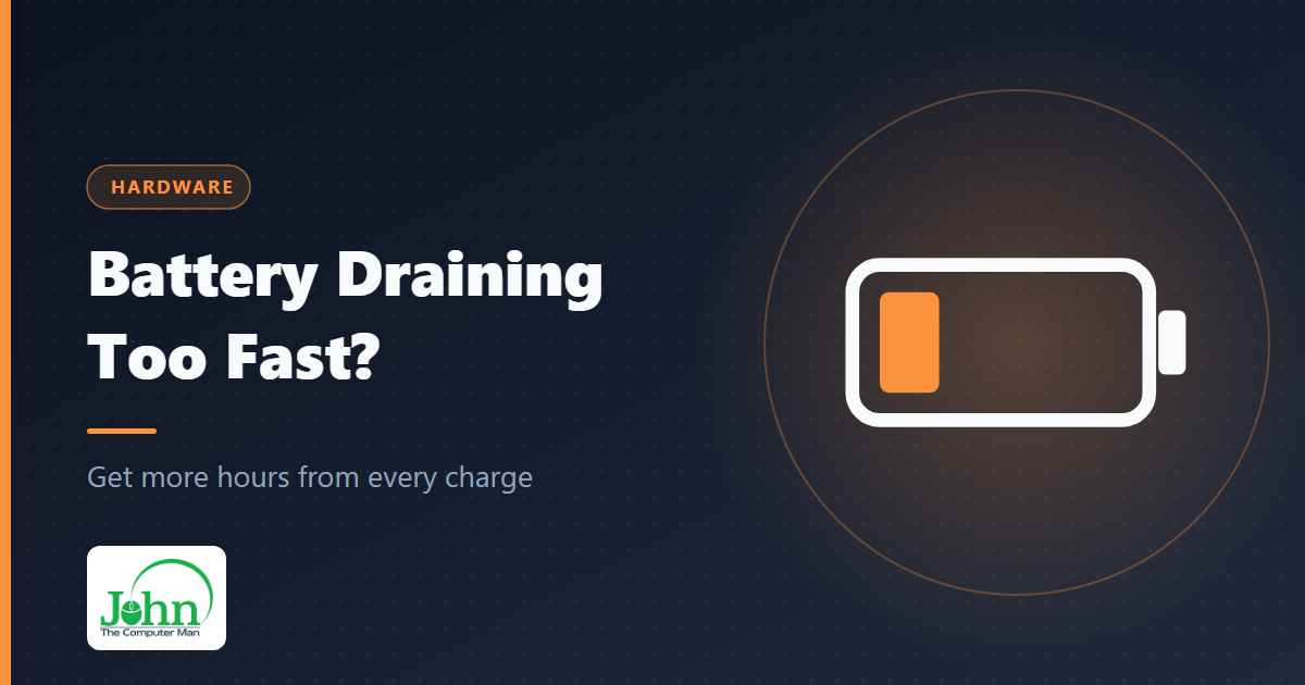 Illustration of a battery icon that is almost empty