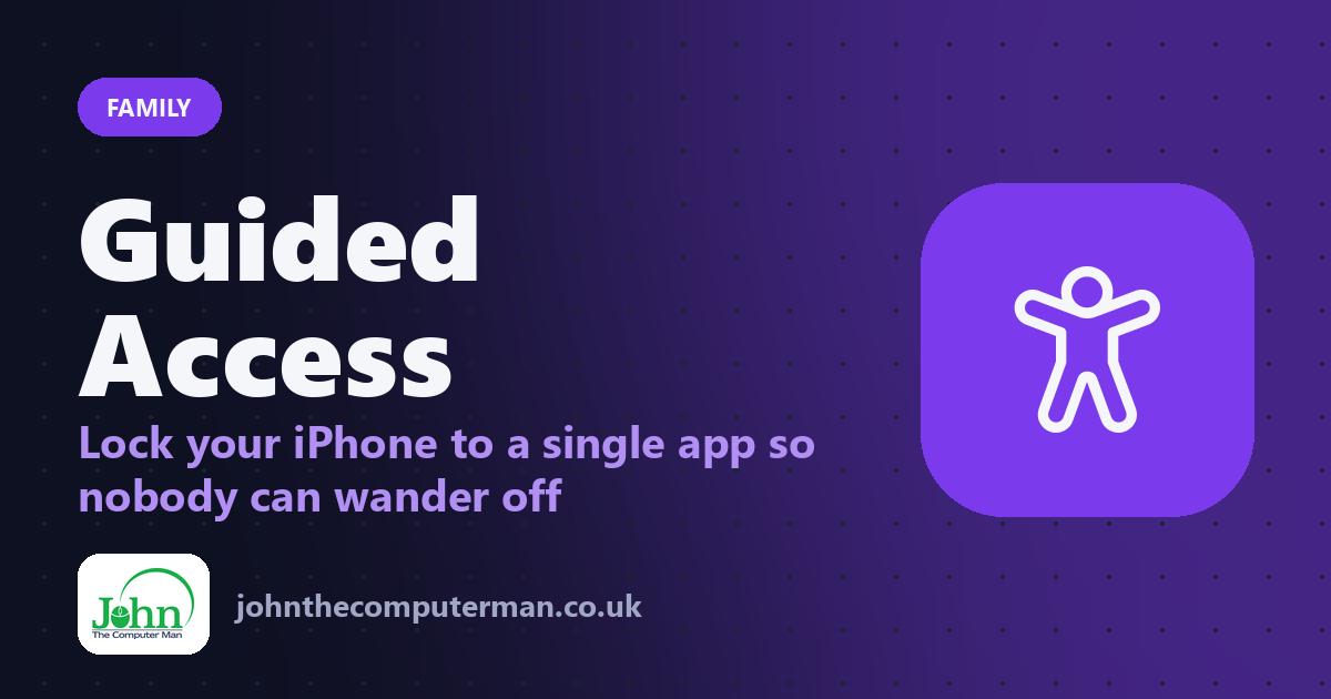 Guided Access: Lock your iPhone to a single app so nobody can wander off